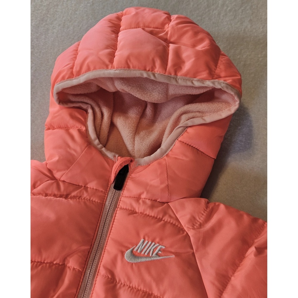 Nike Baby Girl's Puffer Snowsuit, Size 6M, Racer Pink, Style 56F422-A4F, NEW! - Picture 3 of 10